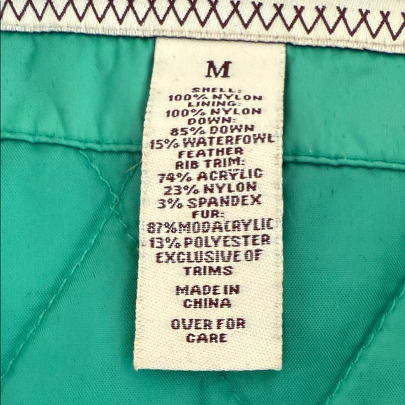 Abercrombie & Fitch Brown Puffer Jacket with Fur Hood - Picture 16 of 16